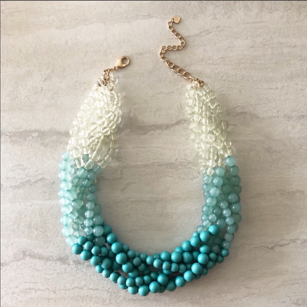 Anthropologie Statement Necklace Turquoise